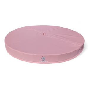 מזרן נחיתה לעמוד ריקוד מקצועי המתחבר לתקרה מזרון ורוד להגנה לרצפה