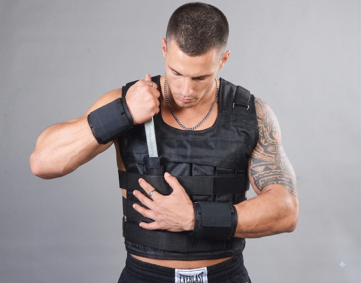 וסט משקולות אפוד עם משקל 50 קג מתכוונן מקצועי TRAINING VEST מטילי כסף לא שק חול 6 וסט משקולות אפוד עם משקל 50 קג מתכוונן מקצועי TRAINING VEST מטילי כסף לא שק חול – תמונה 6