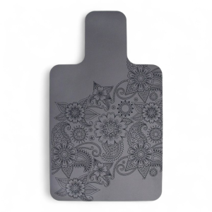 מזרן מיטת פילאטיס מעוצב שחור אפור עובי כ4 ממ אורך 96 סמ רוחב 61סמ