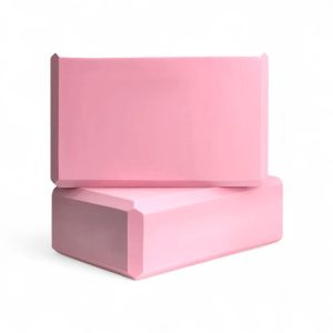זוג קוביות יוגה בלוק ורוד קוביה קלאסי