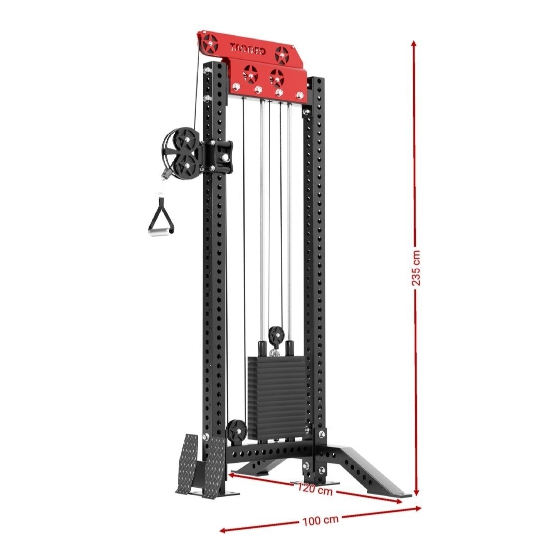 מכשיר ריג פולי מקצועי ומאסיבי עם 50 קג משקל מובנה - מתחבר לרצפה בלבד. 2 מכשיר ריג פולי מקצועי ומאסיבי עם 50 קג משקל מובנה - מתחבר לרצפה בלבד. – תמונה 2