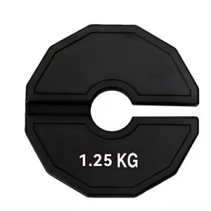 מיקרו פלטה משקל גומי 1.25 קג  קוטר חור 35ממ להלבשה על משקל מובנה