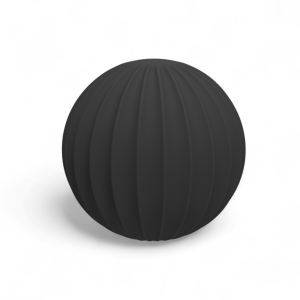 כדור משקל רך סיליקון פילאטיס מעוצב שחור 1.5 קג