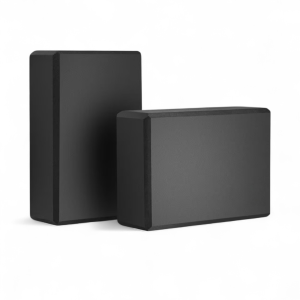 זוג קוביות יוגה בלוק שחור קוביה קלאסי 220גרם כל אחת